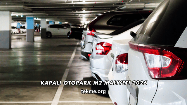 Kapalı Otopark m2 Maliyeti 2026