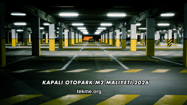 Kapalı Otopark m2 Maliyeti 2026