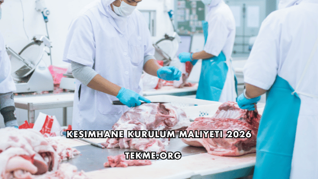 Kesimhane Kurulum Maliyeti 2026