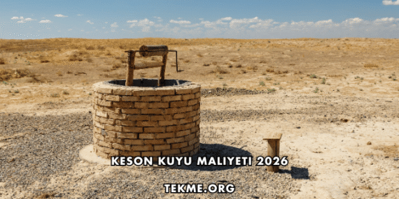 Keson Kuyu Maliyeti 2026