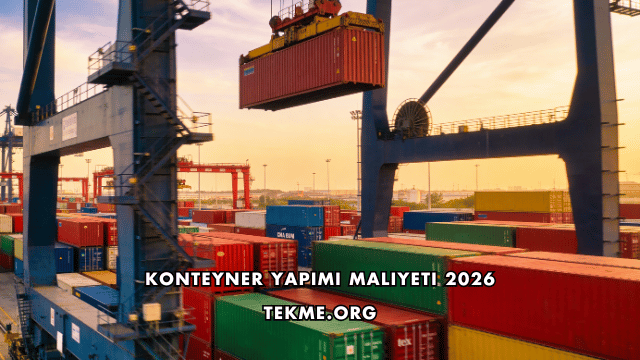 Konteyner Yapımı Maliyeti 2026