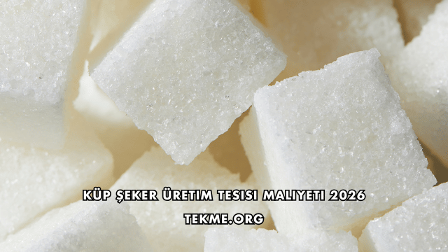 Küp Şeker Üretim Tesisi Maliyeti 2026