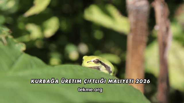 Kurbağa Üretim Çiftliği Maliyeti 2026