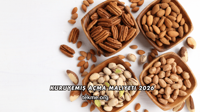 Kuruyemiş Açma Maliyeti 2026