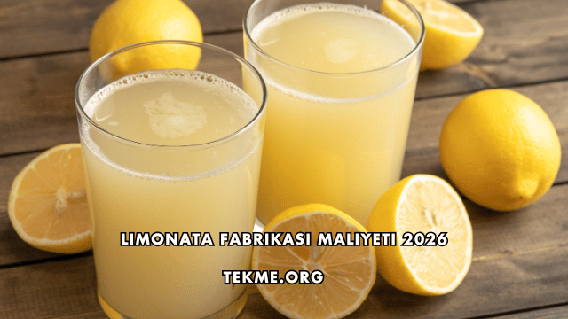 Limonata Fabrikası Maliyeti 2026