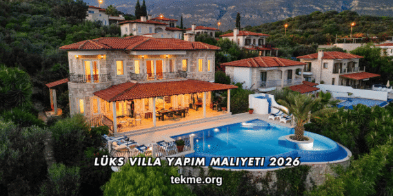 Lüks Villa Yapım Maliyeti 2026
