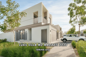 Lüks Villa m2 Maliyeti 2026