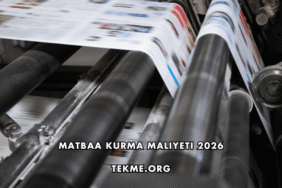 Matbaa Kurma Maliyeti 2026
