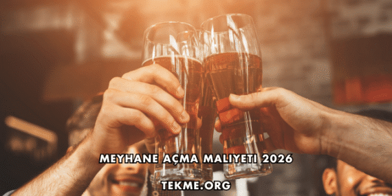Meyhane Açma Maliyeti 2026