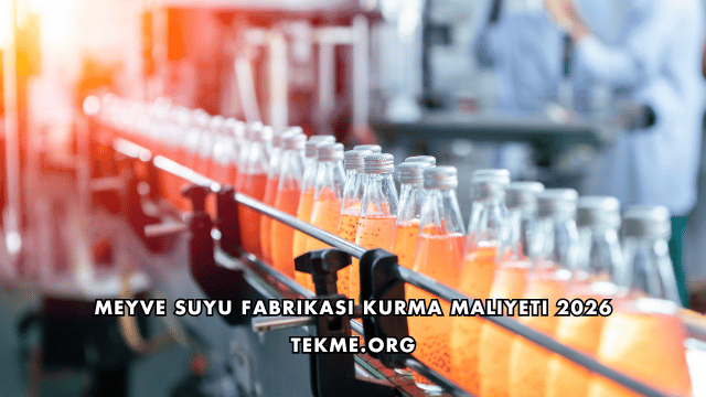 Meyve Suyu Fabrikası Kurma Maliyeti 2026