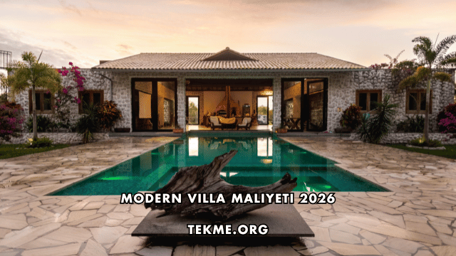 Modern Villa Maliyeti 2026