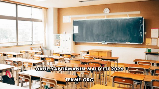 Okul Yaptırmanın Maliyeti 2026
