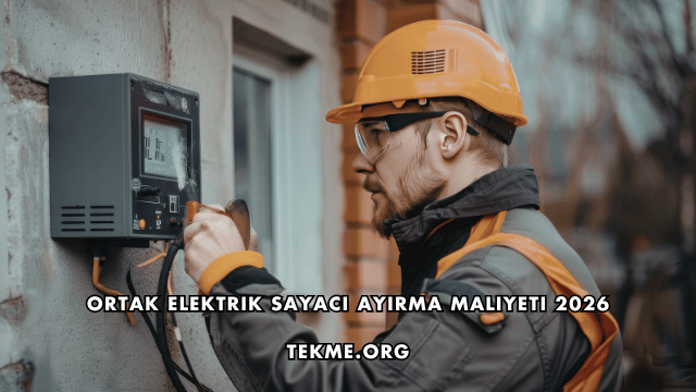 Ortak Elektrik Sayacı Ayırma Maliyeti 2026
