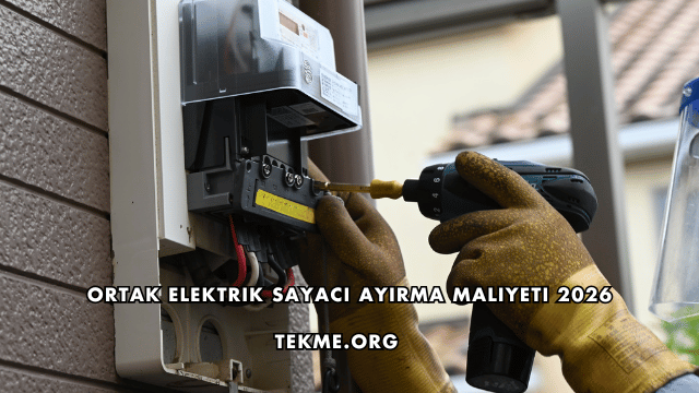 Ortak Elektrik Sayacı Ayırma Maliyeti 2026