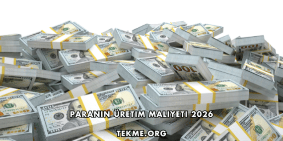 Paranın Üretim Maliyeti 2026