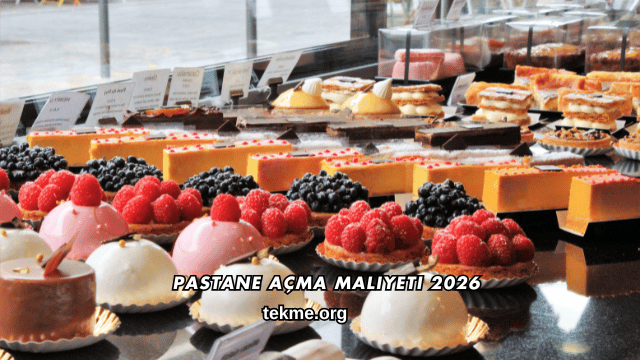 Pastane Açma Maliyeti 2026