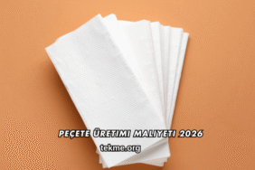Peçete Üretimi Maliyeti 2026