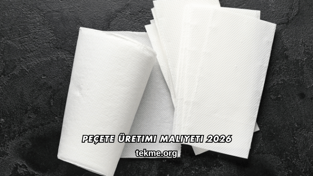 Peçete Üretimi Maliyeti 2026