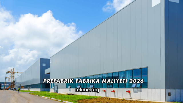 Prefabrik Fabrika Maliyeti 2026