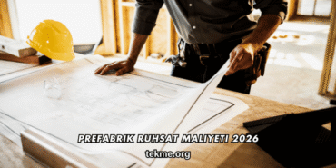 Prefabrik Ruhsat Maliyeti 2026