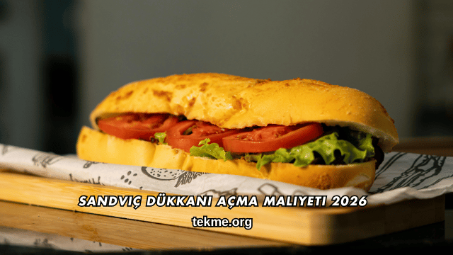 Sandviç Dükkanı Açma Maliyeti 2026