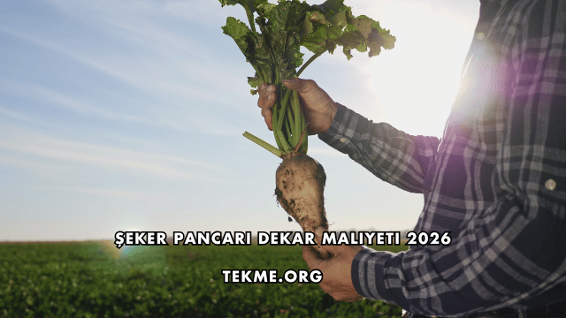 Şeker Pancarı Dekar Maliyeti 2026