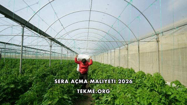 Sera Açma Maliyeti 2026