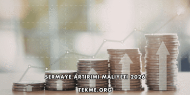 Sermaye Artırımı Maliyeti 2026