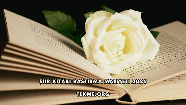 Şiir Kitabı Bastırma Maliyeti 2026
