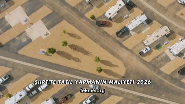 Siirt'te Tatil Yapmanın Maliyeti 2026