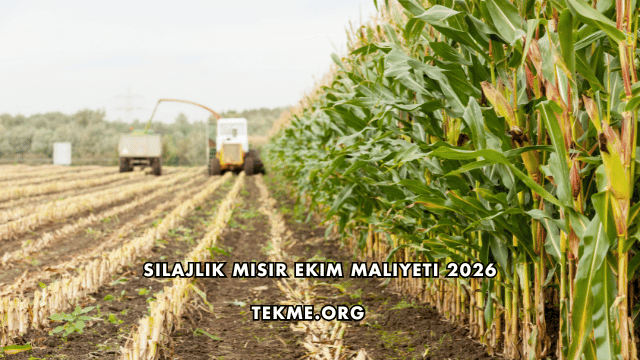 Silajlık Mısır Ekim Maliyeti 2026