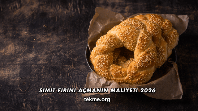 Simit Fırını Açmanın Maliyeti 2026