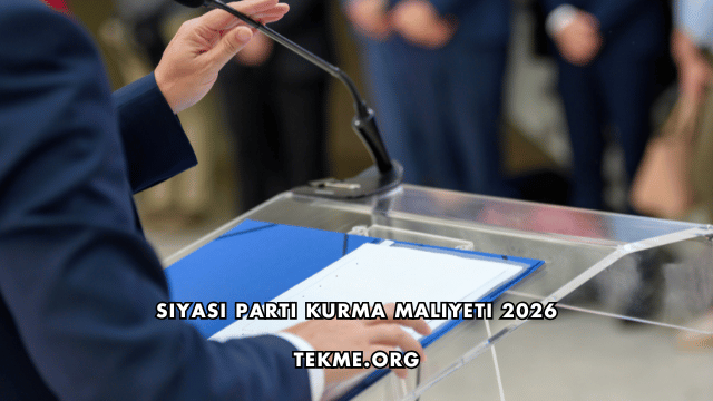 Siyasi Parti Kurma Maliyeti 2026