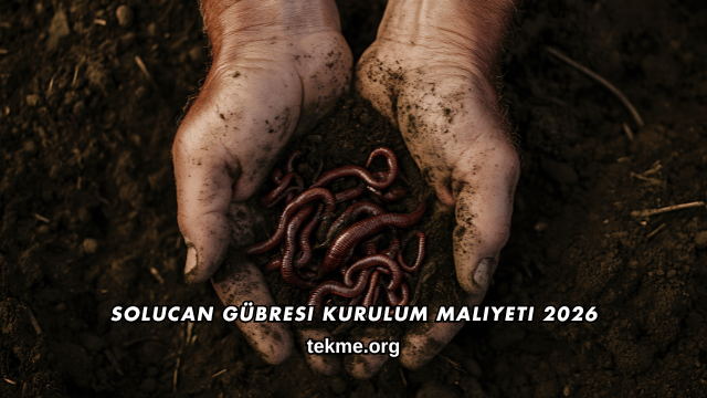 Solucan Gübresi Kurulum Maliyeti 2026