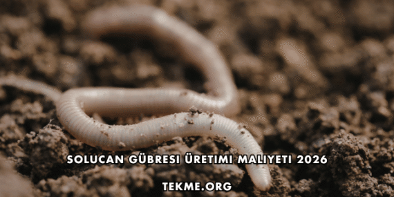 Solucan Gübresi Üretimi Maliyeti 2026