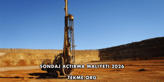 Sondaj Açtırma Maliyeti 2026