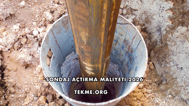 Sondaj Açtırma Maliyeti 2026