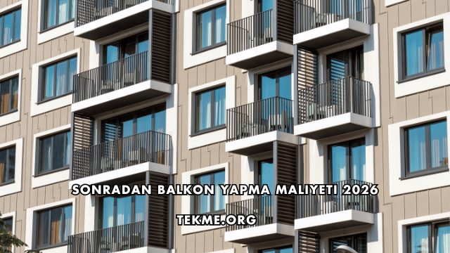 Sonradan Balkon Yapma Maliyeti 2026