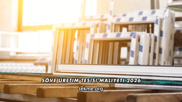 Söve Üretim Tesisi Maliyeti 2026