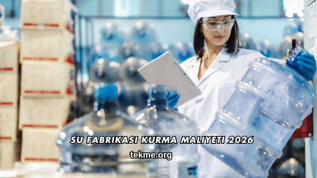 Su Fabrikası Kurma Maliyeti 2026