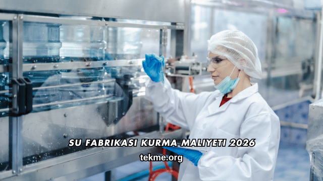 Su Fabrikası Kurma Maliyeti 2026