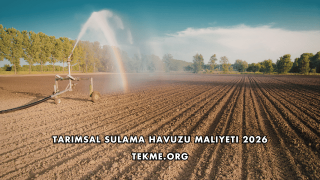 Tarımsal Sulama Havuzu Maliyeti 2026