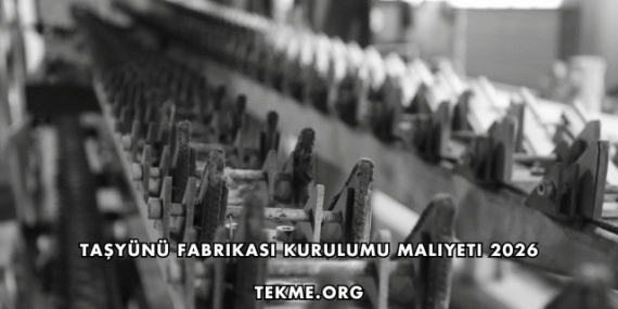 Taşyünü Fabrikası Kurulumu Maliyeti 2026