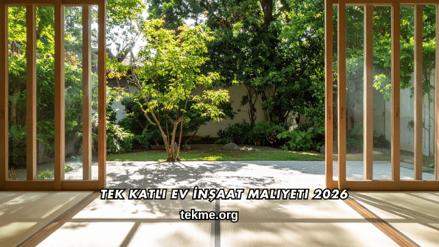 Tek Katlı Ev İnşaat Maliyeti 2026