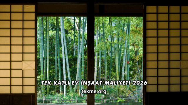 Tek Katlı Ev İnşaat Maliyeti 2026