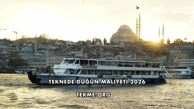 Teknede Düğün Maliyeti 2026