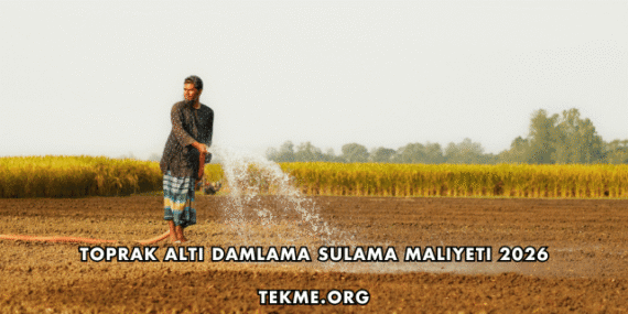 Toprak Altı Damlama Sulama Maliyeti 2026