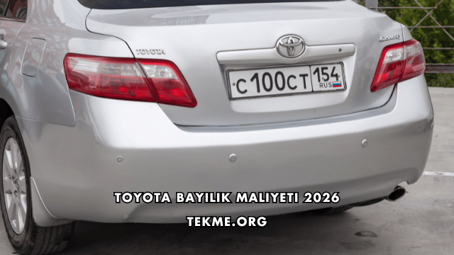 Toyota Bayilik Maliyeti 2026