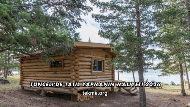 Tunceli'de Tatil Yapmanın Maliyeti 2026