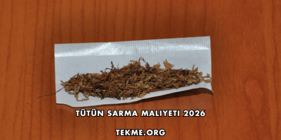 Tütün Sarma Maliyeti 2026